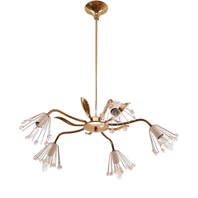 Mid-Century Chandelier by Emil Stejnar for Rupert Nikoll For Sale