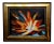 Leonardo Nierman -Magic Explosion of Fire -Abstract Oil Painting For Sale