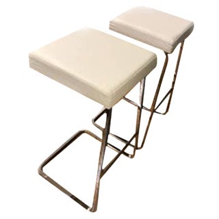 Mies Van Der Rohe: Four Seasons Stool - A Pair For Sale