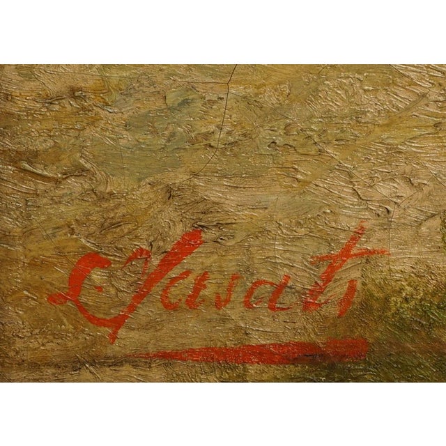 Early 20th Century Antique Naples Oil Painting on Canvas Italian Coastal Landscape For Sale - Image 5 of 6