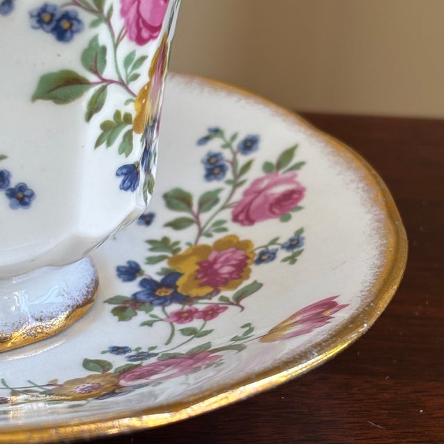 Ceramic Mid-20th Century English Bone China Teacup For Sale - Image 7 of 17