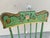 Green Antique Pennsylvania Paint Decorated Plank Seat Farmhouse Rocking Chair, 1850’s For Sale - Image 8 of 12