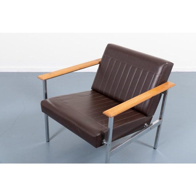 Italian Architectural Armchairs, 1960s, Set of 2 For Sale - Image 3 of 12