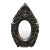 1920s Anglo-Indian Carved & Ebonized Reticulated Hardwood Mirror With Buddha & Dragons For Sale