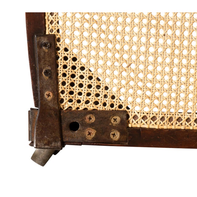 Unusual Regency Mahogany and Brass Campaign Chair For Sale - Image 10 of 13