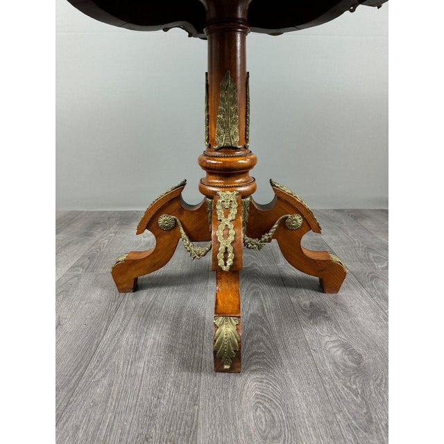 20th Century Louis XV Style Pedestal Table For Sale - Image 10 of 13