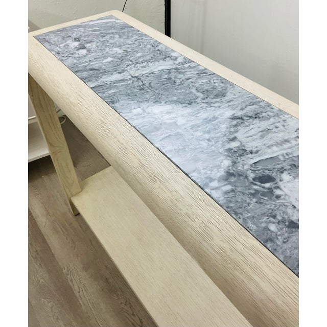 2020s Theodore Alexander Organic Modern Wooden Console Table For Sale - Image 5 of 6