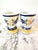 Henriot Quimper egg cup, a type of French pottery from Brittany, France, known for its hand-painted designs featuring...