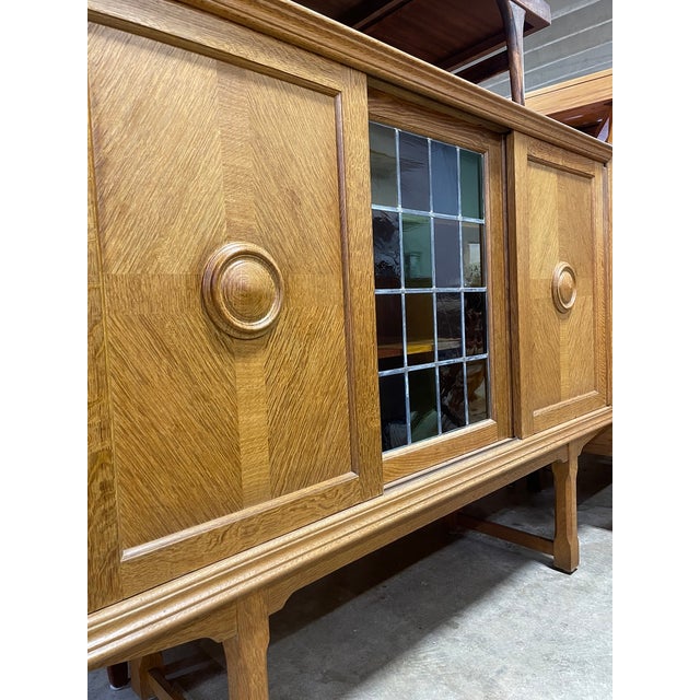Mid-Century Modern Danish Scandinavian Oak Tall Cabinet or Sideboard For Sale - Image 3 of 11