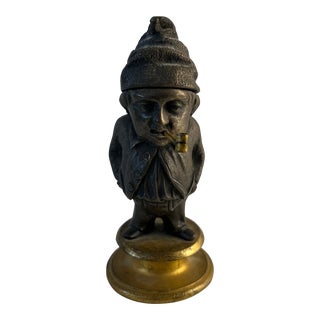 Antique English Sailor Match Safe For Sale