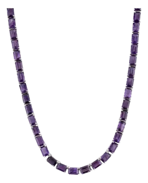 38.6 Ct Purple Amethyst Necklace in Solid 925 Sterling Silver