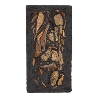Artist-Made Driftwood Bas Relief on Board #2 For Sale