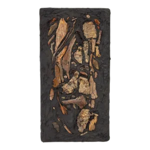 Artist-Made Driftwood Bas Relief on Board #2
