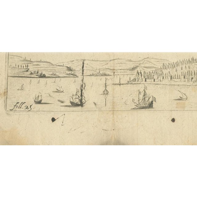 17th Century George Sandys, Prospect of the Grand Signior’s Seraglio from Galata Constantinople, 1673, Paper For Sale - Image 5 of 9