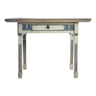 Antique Faience Table, 1840s For Sale