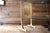 Antique French Needlepoint Firescreen | Louis XVI Style Hand-Painted & Gilt Wood Fireplace Screen | Cherub Tapestry For Sale - Image 10 of 18