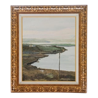Hugues Claude Pissarro - Coastal Scene, Oil on Canvas For Sale
