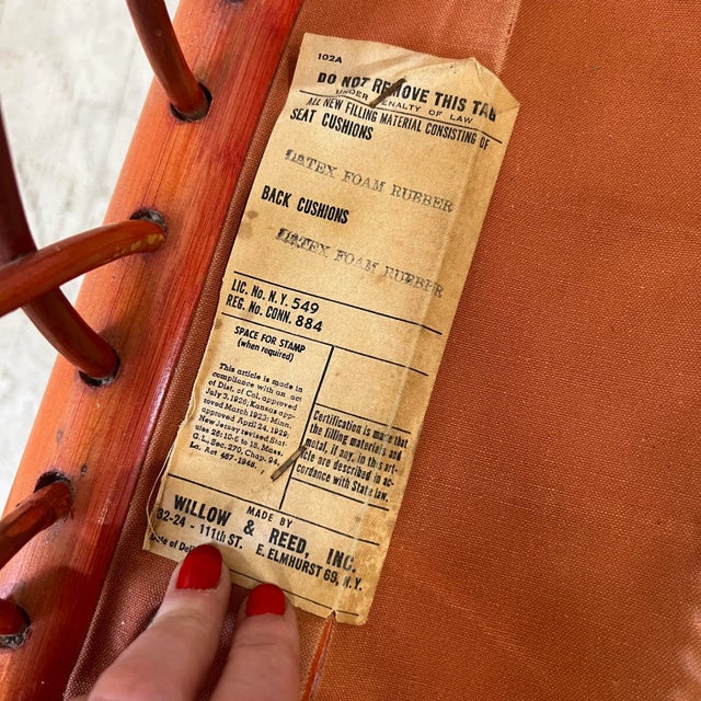 Tommi Parzinger for Willow Reed Lounge Chair For Sale - Image 9 of 13