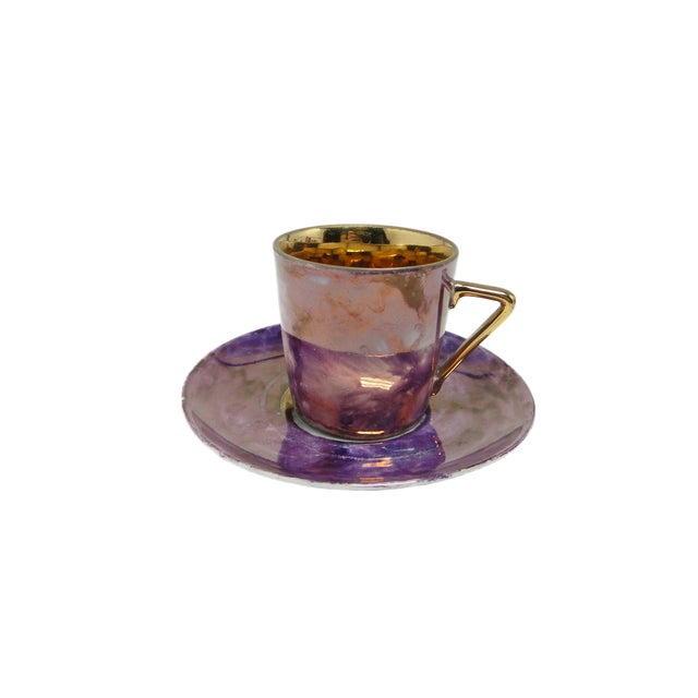 1970s Postmodern Cup and Saucer, Poland, 1970s, Set of 2 For Sale - Image 5 of 5