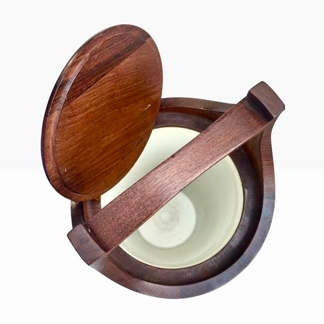 1950s 1950s Mid Century Modern Dansk Designs Jens Quistgaard Teak Ice Bucket For Sale - Image 5 of 8