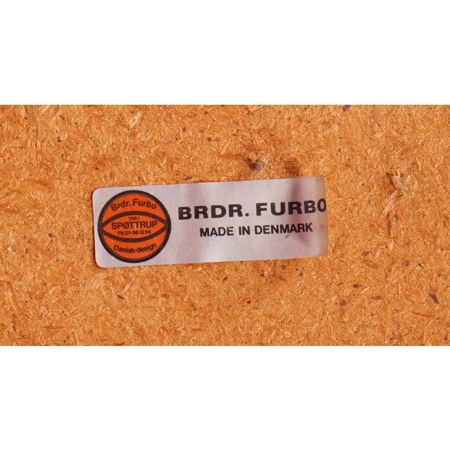 Mid Century Modern Danish Nesting Table With Tile Tops by Brdr. Furbo For Sale - Image 11 of 12