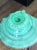 Mid 20th Century Mid-Century Murano Minty Green Dish With Gold Foil Flecks Attributed to Saviati For Sale - Image 5 of 9