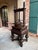 English Antique English Book Press Table Renaissance Carved Oak Ebonized Cabinet C1880 For Sale - Image 3 of 18