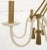 Metal Tassels & Twisted Rope Motive 8 Candles Light Fixture Chandelier For Sale - Image 11 of 13
