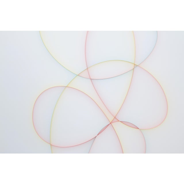 Sky Blue Contemporary Abstract Cast Acrylic and Spray Paint "Mother" by Tom Henderson For Sale - Image 8 of 8