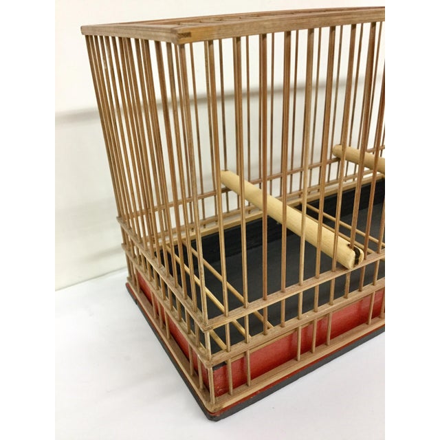 Vintage Japanese Bamboo Bird Cage Chairish