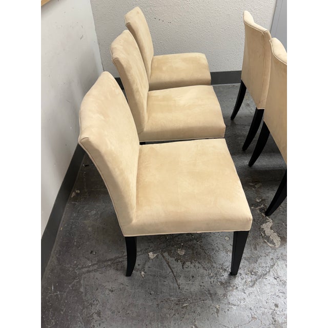 Animal Skin Room & Board Marie Dining Chairs, Set of Six For Sale - Image 7 of 12