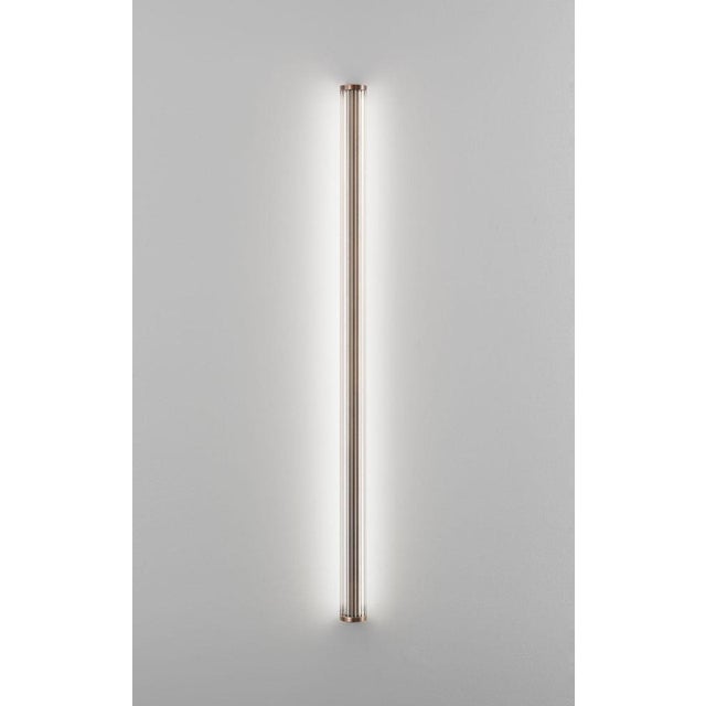 Large Vanity Bronze Plated Wall Lamp by Aggiolight For Sale - Image 11 of 13