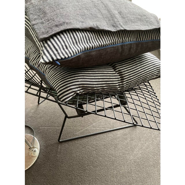 Modernplum Modernplum Baltic Black Stripe Pillow Cover - 20" X 20" For Sale - Image 4 of 4
