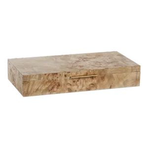 Bogor Burlwood Veneer Decorative Box, Small