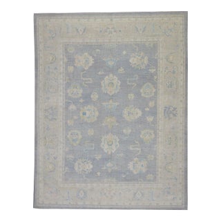 Modern Turkish Oushak Rug 8' x 10'4" For Sale