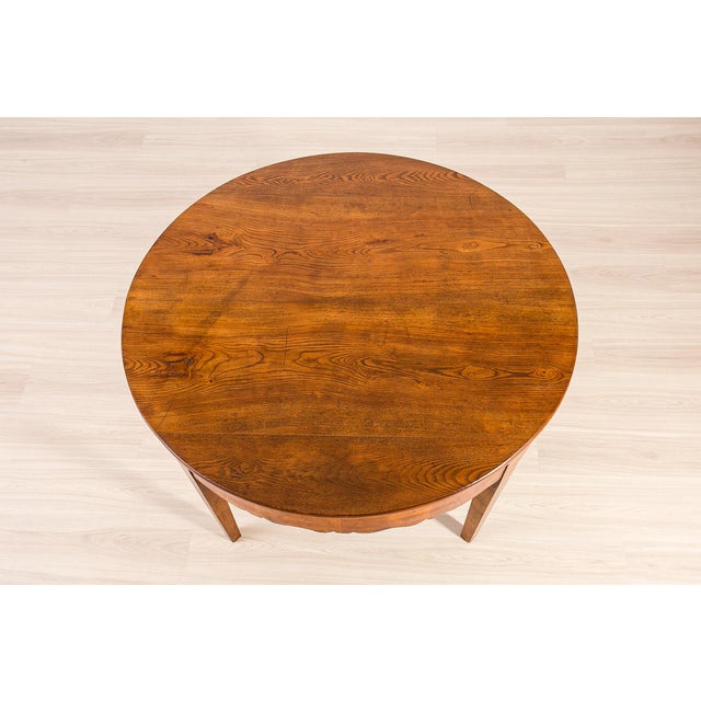 Antique Biedermeier Elm Dining Table, 1800s For Sale - Image 17 of 18