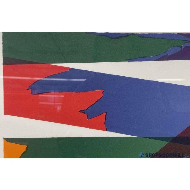 Piero Dorazio Signed 1969 Limited Edition 56/80 Abstract Color Serigraph – Framed For Sale In San Francisco - Image 6 of 7