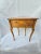 Antique Burlwood Demilune Table With Drawers For Sale - Image 4 of 11