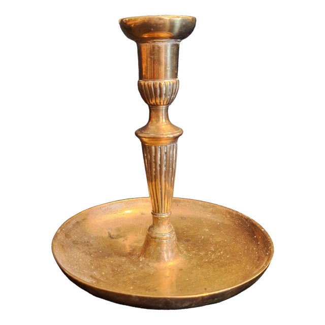 Antique Bronze Candlestick, 1790 For Sale