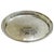 Mid 20th Century Mid 20th Century Silver Plated Gallery Tray & Sunburst Pressed Glass Hors d'Oeuvres Insert For Sale - Image 5 of 7