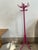 1950s 1950s Grand Thonet Style Bentwood Coat Rack in Bold Pink For Sale - Image 5 of 11
