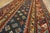 1890s Blue Navy Geometric Antique Caucasian Talish Rug 3'8" X 9'4" Handknotted Wool Carpet For Sale - Image 10 of 17