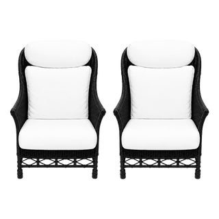 Rattan Armchair by Karen Blixen for Søren Lund Møbler, 1960s, Set of 2 For Sale