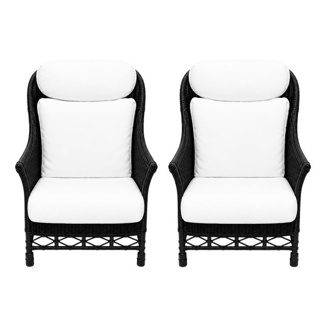 Rattan Armchair by Karen Blixen for Søren Lund Møbler, 1960s, Set of 2 For Sale