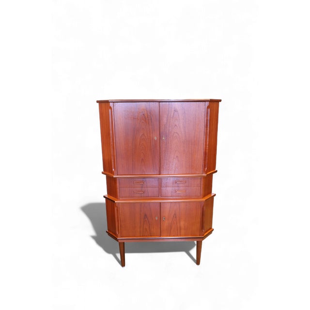 Brown Corner Cabinet in Teak from Aulum Møbelfabrik, Denmark, 1960s For Sale - Image 8 of 18