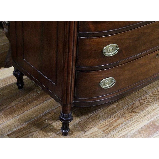 Wood Antique Early 1800s American Mahogany Chest of Drawers. For Sale - Image 7 of 11