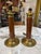 Mid-Century Modern 1970s Mid-Century Modern Brass and Brown Lacquer Table Lamps - a Pair For Sale - Image 3 of 9