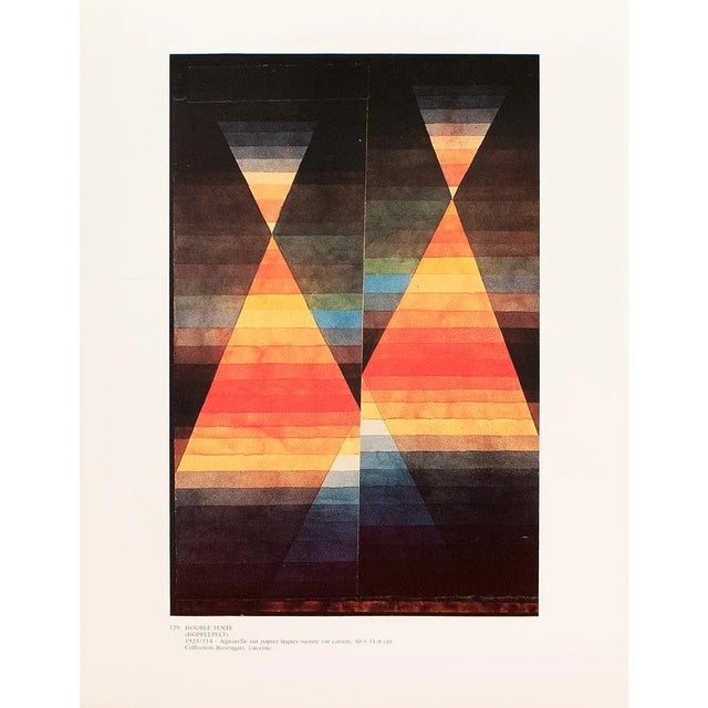 An excellent full-color print after painting "Double Tente" by Paul Klee. Published by New French Editions in France in...