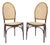 Vintage Bentwood Dining Chairs with Viennese Cane from Thonet, 1960s, Set of 2 For Sale