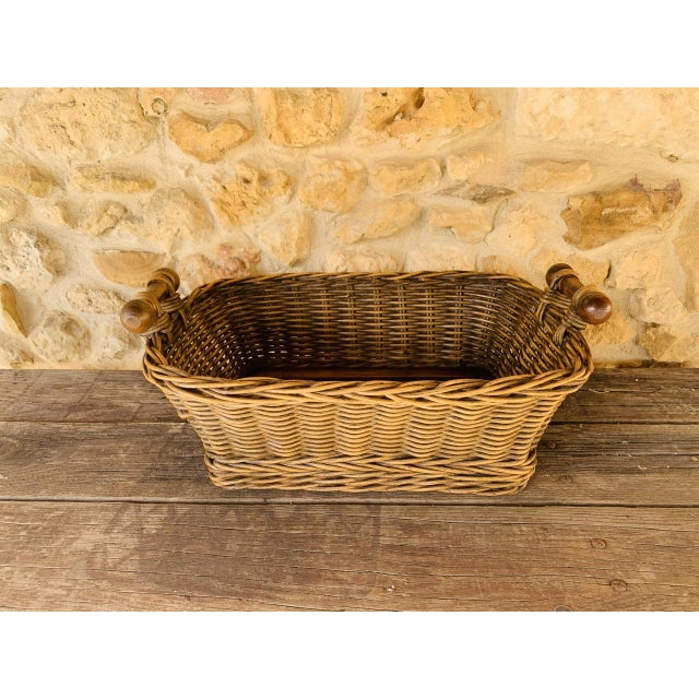Vintage wicker and rattan bread basket 1930s/1940s basket is made of wicker and rattan. There are two wonderful flexible...